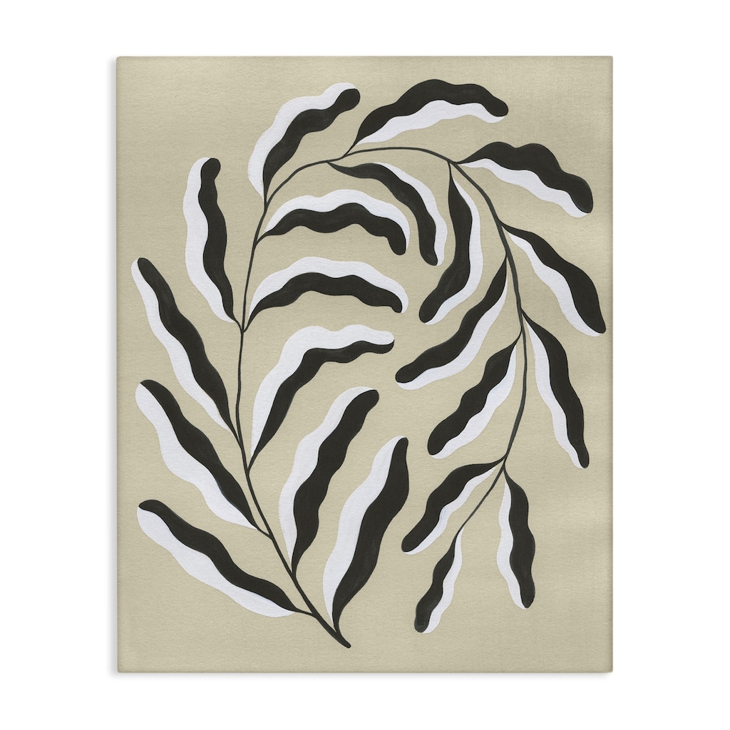 Stupell Curved Blooming Botanical Canvas Wall Art Design By Grace Popp