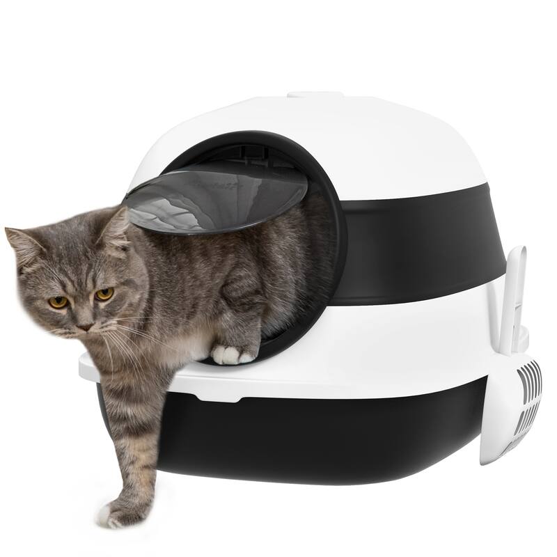 PawHut Cat Litter Box with Lid
