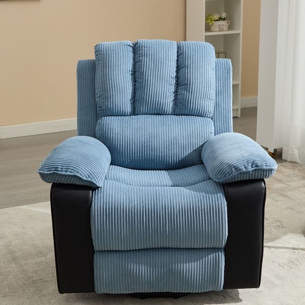 Casual Recliner chair with Heat and Vibrating MassageCorduroy Upholstery  Armchair - Bed Bath & Beyond - 41228634