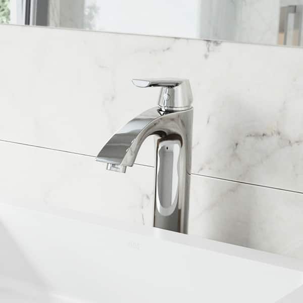 slide 2 of 44, VIGO Linus Single-Handle Single Hole Bathroom Vessel Sink Faucet