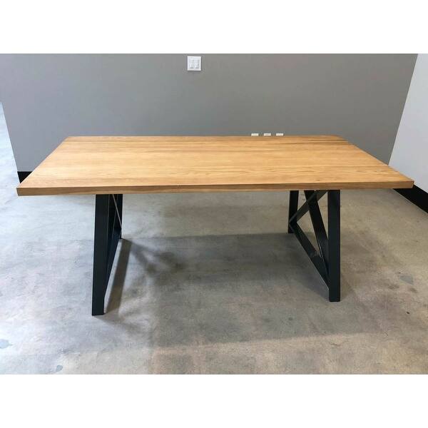 Shop 2xhome Table Only Natural Light Brown Wood Modern Table