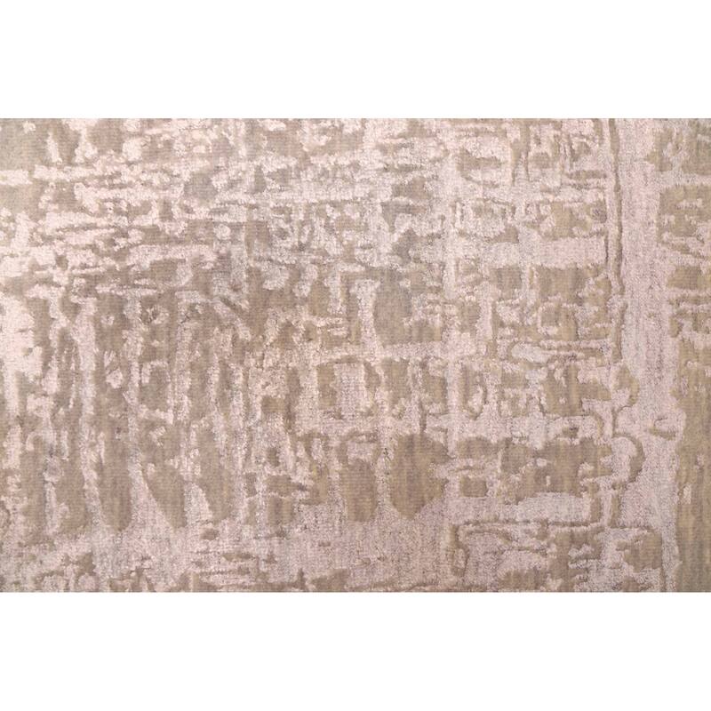 ECARPETGALLERY Hand-knotted Legacy Grey Silk, Wool Rug - 2'7 x 9'10