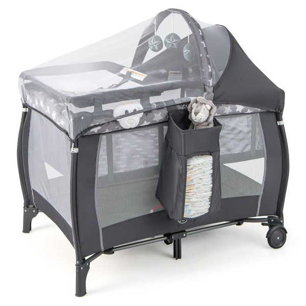 slide 2 of 16, Portable Baby Nursery Center 4-in-1 Portable Travel Crib - 40" x 28.5" x 29" (L x W x H)