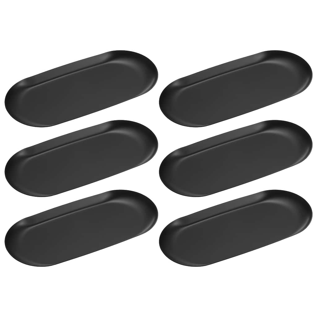 6pcs Stainless Steel Decorative Trays 7" Bathroom Cosmetic Trays