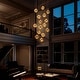 preview thumbnail 10 of 11, 15-Light LED Staircase Chandelier Crystal Ceiling Lights Large Chandeliers for High Ceilings, Entryway Modern Lighting Fixture