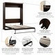 preview thumbnail 33 of 88, Pur 65W Queen Murphy Bed for Multipurpose Room by Bestar