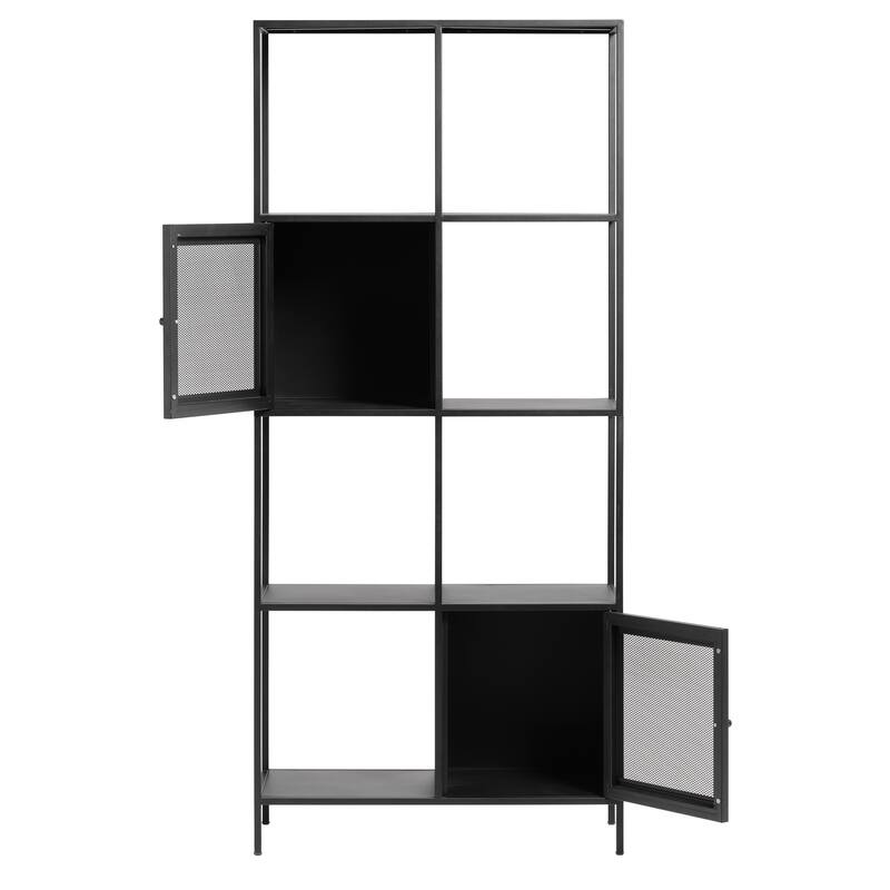 Rye Studio Malina Modern Metal Storage Display Bookcase