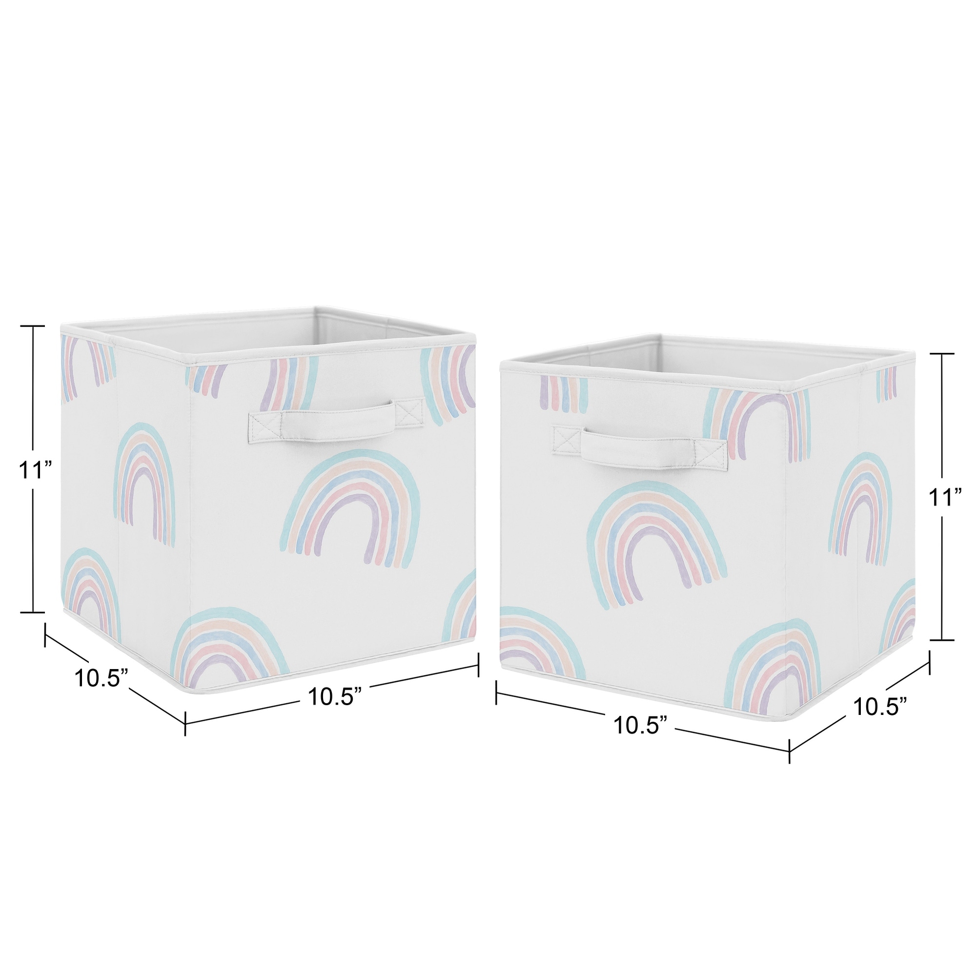 Lovely Little Things Unicorn Collection Storage Bins 2 Purple