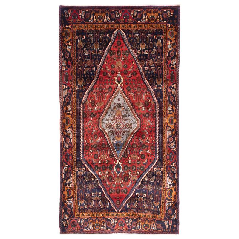 ECARPETGALLERY Hand-knotted Anadol Red Wool Rug - 4'5 x 8'4