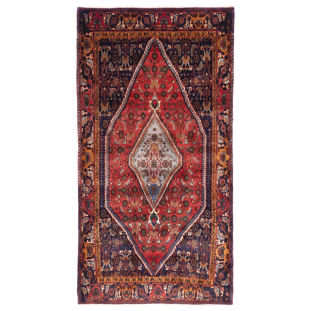 ECARPETGALLERY Hand-knotted Anadol Red Wool Rug - 4'5 x 8'4