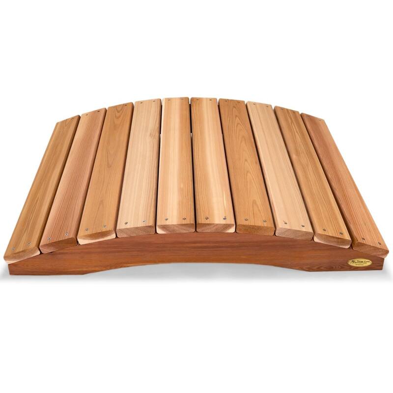 All Things Cedar Wooden Bridge, Outdoor Garden Walkway, 3 Feet, Natural Finish - 19