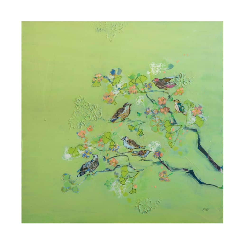 (TARGET EXCLUSIVE) Kellie Day 'Bird Song' Canvas Art