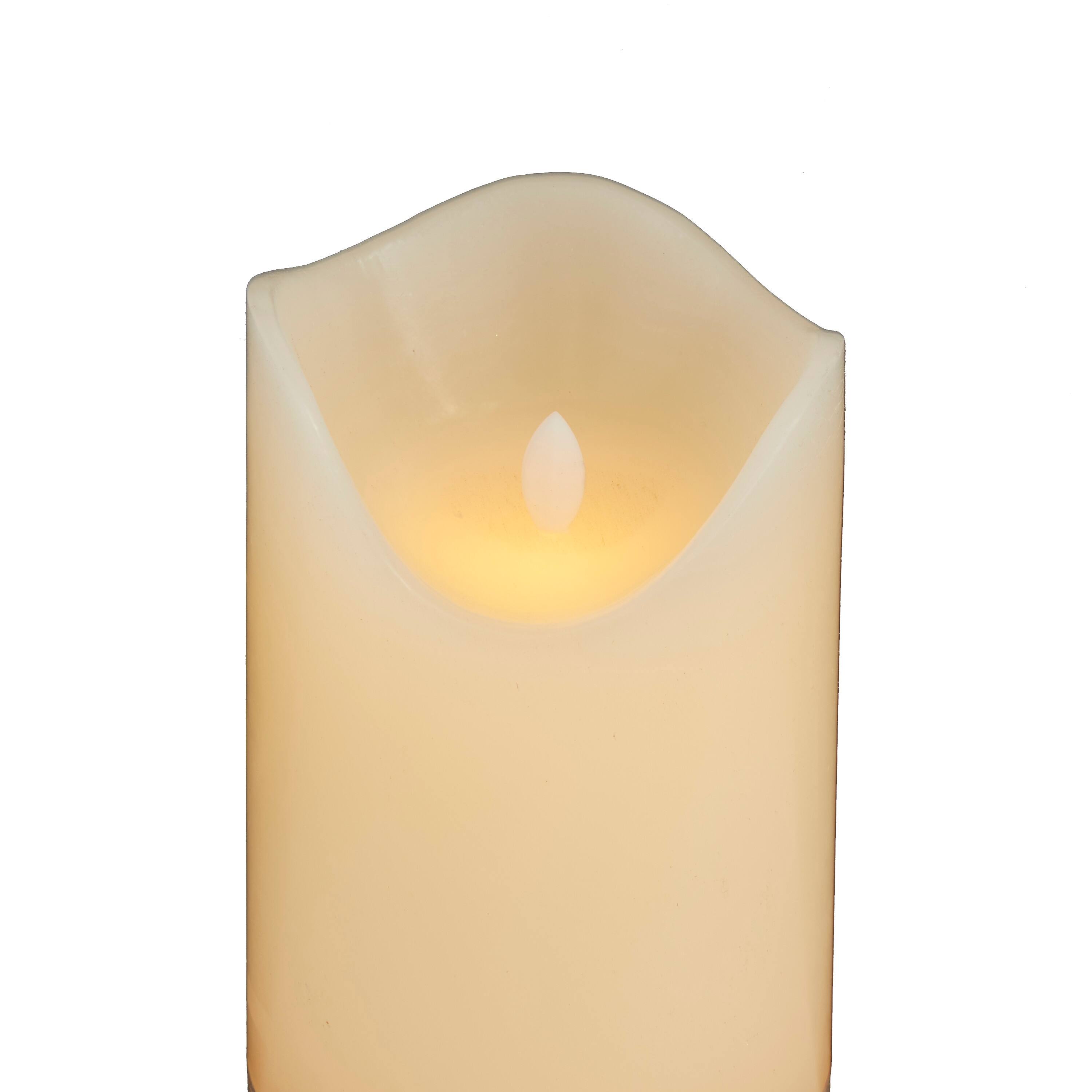 Wax Traditional Flameless Candle (Set of 3) On Sale Bed Bath