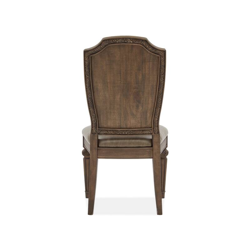 Magnussen Home Durango Willadeene Brown Upholstered Side Chair Two Pack - 21''W x 25''D x 42''H