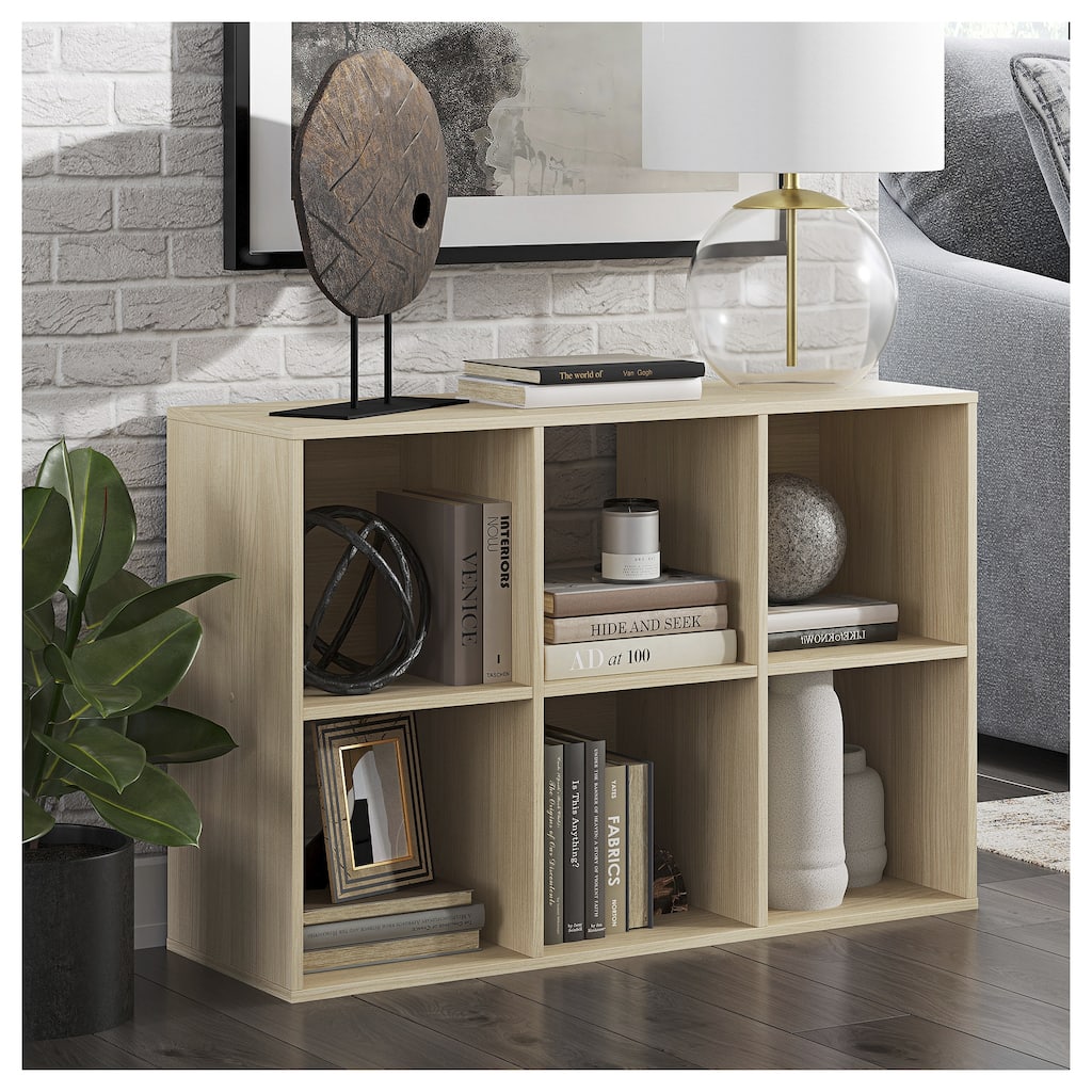 Signature Design by Ashley Piperton Brown 6 Cube Organizer - 24" W x 12" D x 35" H