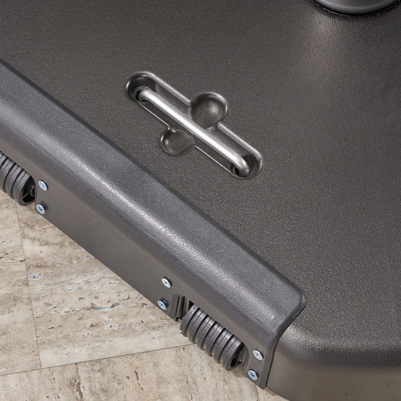 Heavy-Duty Round Outdoor Umbrella Base with Stainless Steel Collar