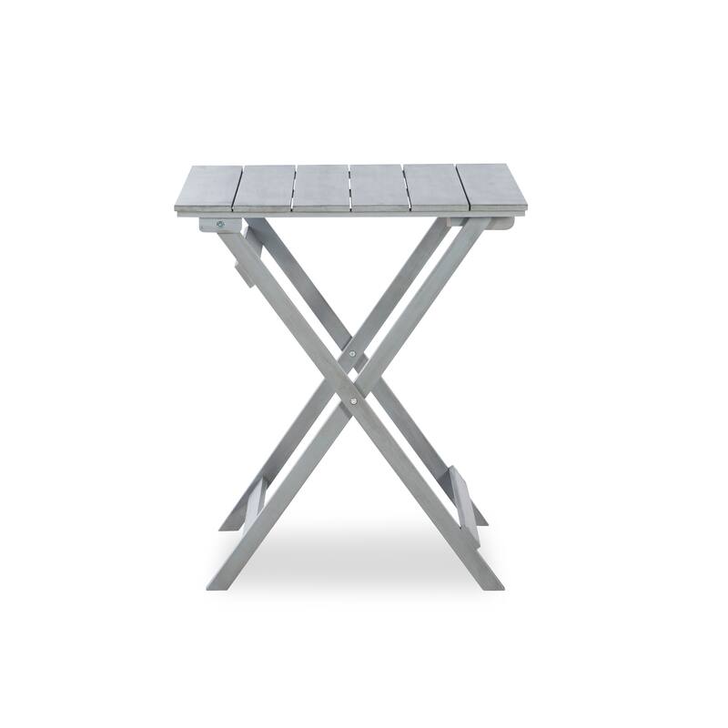 Seacrest Gray Three Piece Square Table Set