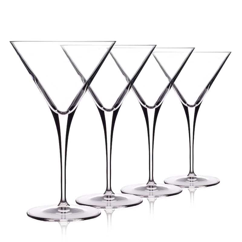 Luigi Bormioli Crescendo 10 oz. Martini Stem, Set of 4 - Clear