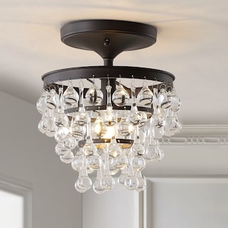 Gabrielle Metal/Crystal LED Flush Mount, by JONATHAN  Y