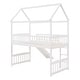 preview thumbnail 12 of 39, Contemporary Design Twin Loft House Bed with Slide, Ladder and Safety Guaranteed, Sturdy Construction & Unique Design
