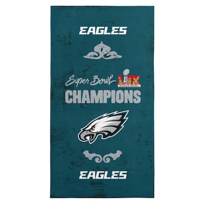 NFL Philadelphia Eagles 2025 Super Bowl LIX Beach Towel 30X60 Inches