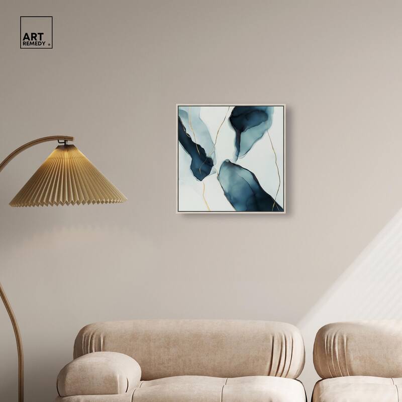 Cerulean Flow II Canvas by Art Remedy