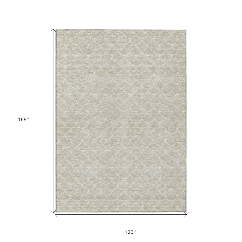 HomeRoots Geometric Transitional Rectangle Outdoor Rug