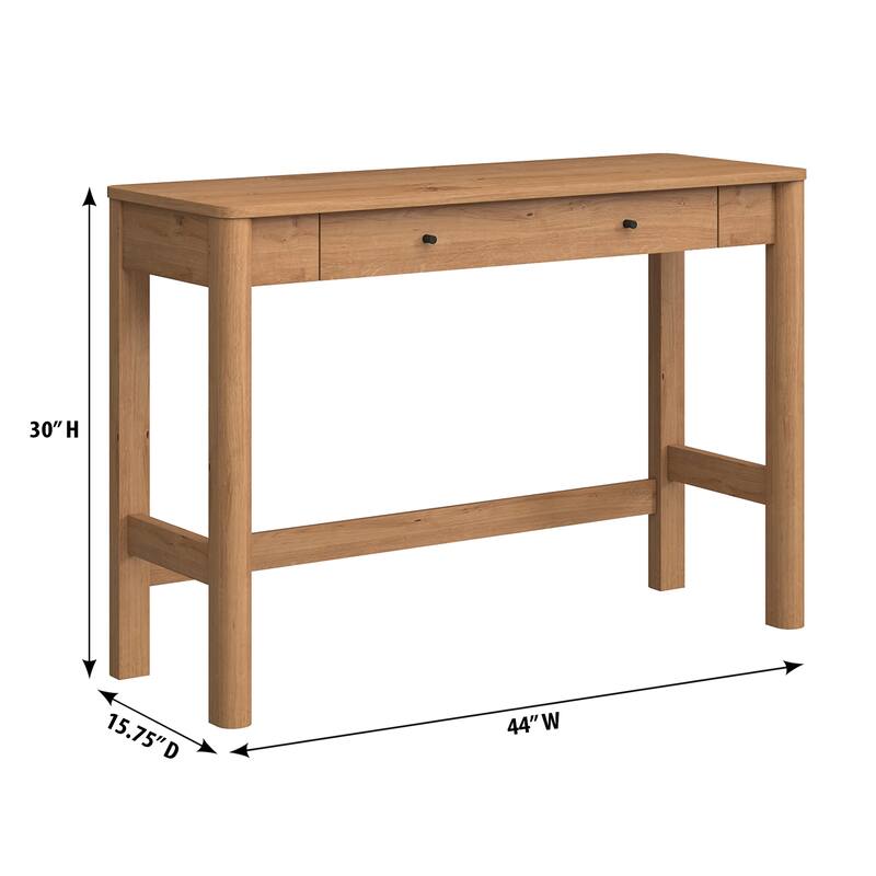 Walker Edison Modern Writing Desk with Drawer Storage
