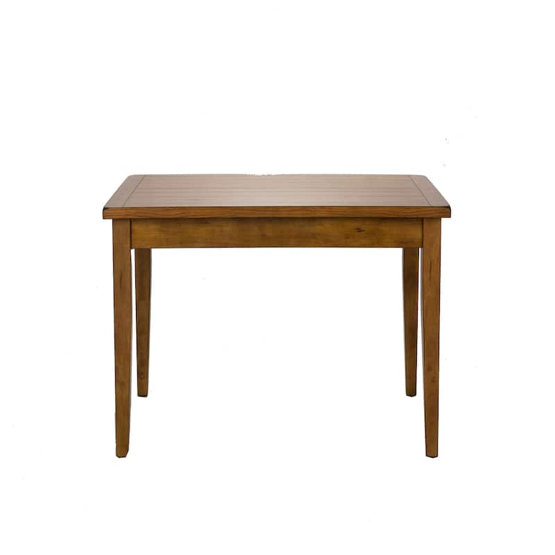 Treasures Rustic Oak 5-piece Sheaf Back Solid Top Dinette Set