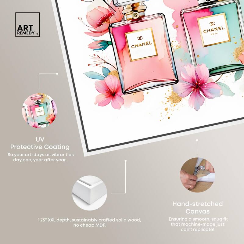 Trio of Fragrance Canvas by Art Remedy