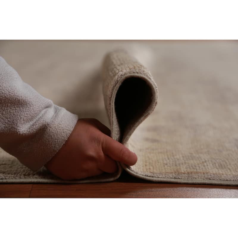 Hand Knotted Oriental 100% Wool Carpet Transitional All-Over Brown Oushak Area Rug - 19' 0'' X 13' 0''