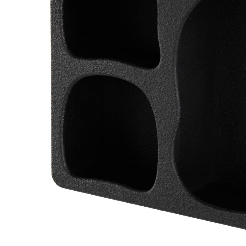 Cream or Black Wood 5 Shelf Geometric Room Wall Shelf