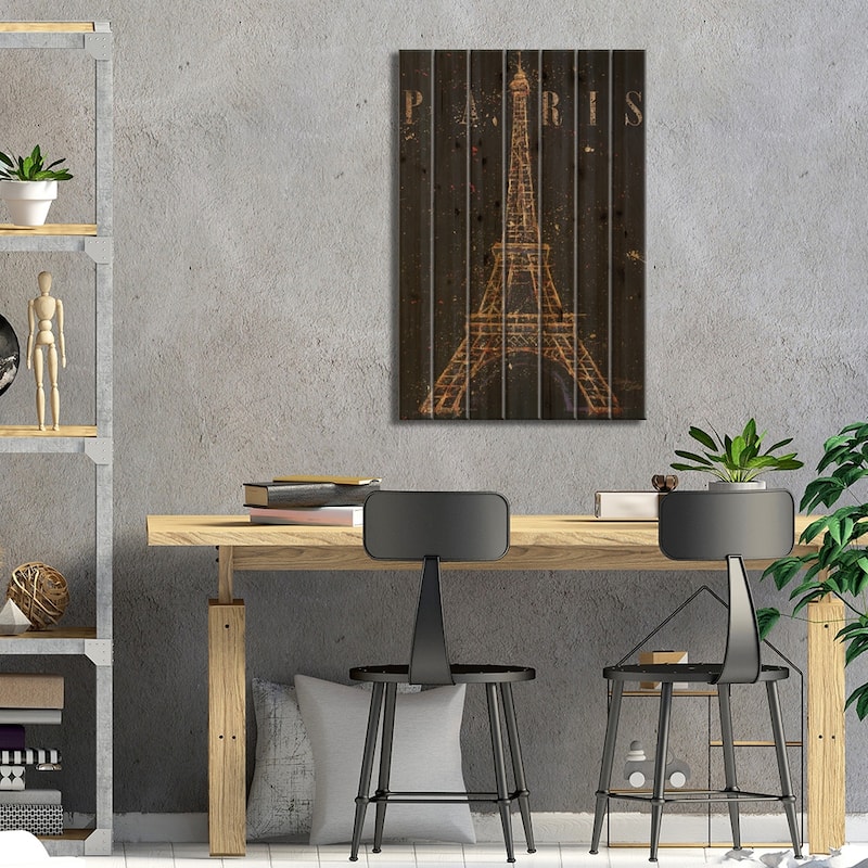 Cities at Night I Print On Wood by Wellington Studio - Multi-Color