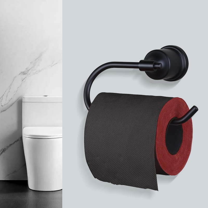 WOWOW Wall-Mounted Stainless Steel Bathroom Toilet Paper Holder