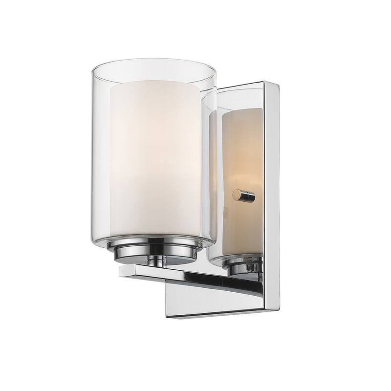 Bellevue ZBF73686 Sylvia 8" Tall Bathroom Sconce - Chrome