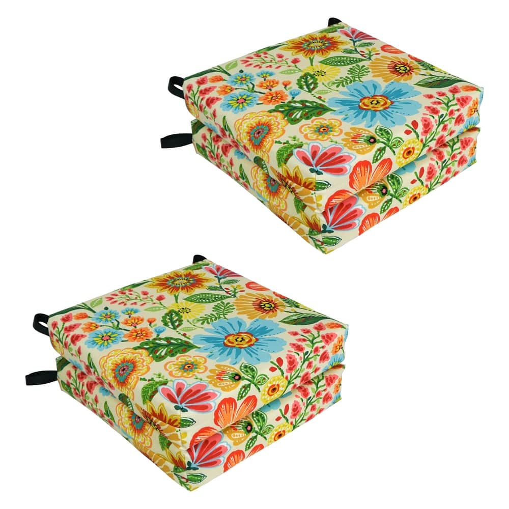 16-inch Indoor/Outdoor Chair Cushions (Set of 4) - 16 x 16