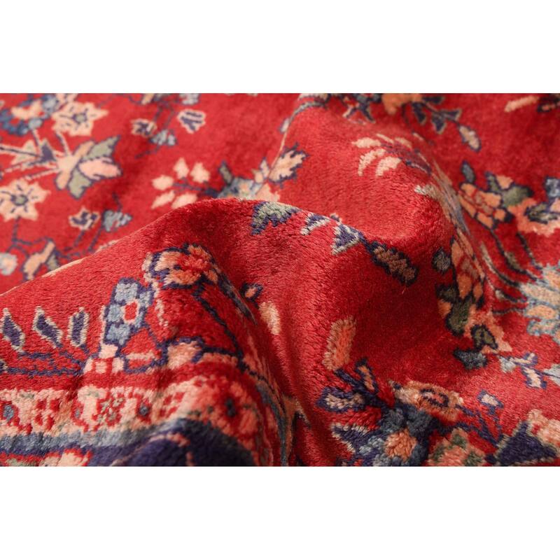 ECARPETGALLERY Hand-knotted Andelz Red Wool Rug - 3'1 x 10'2