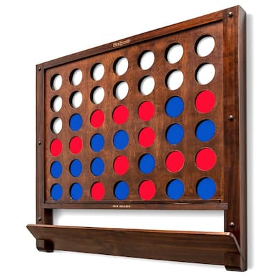 GoSports Wall Mounted Giant 4 in a Row Game | Jumbo 4 Connect Family Fun with Coins