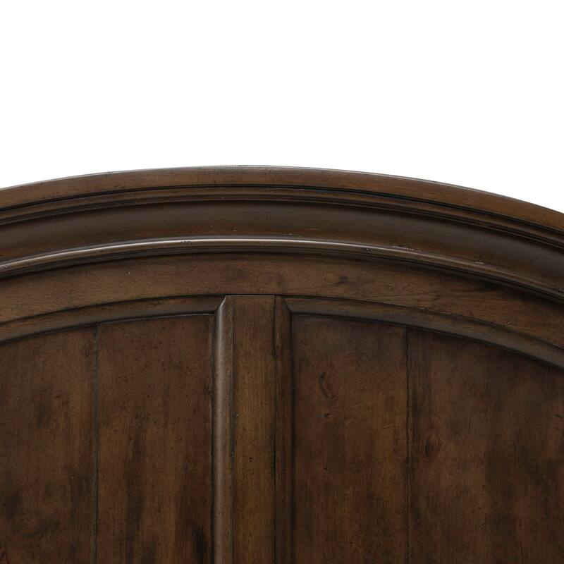 Arden Road Satin Cherry Queen Arched Poster Headboard, King or Queen