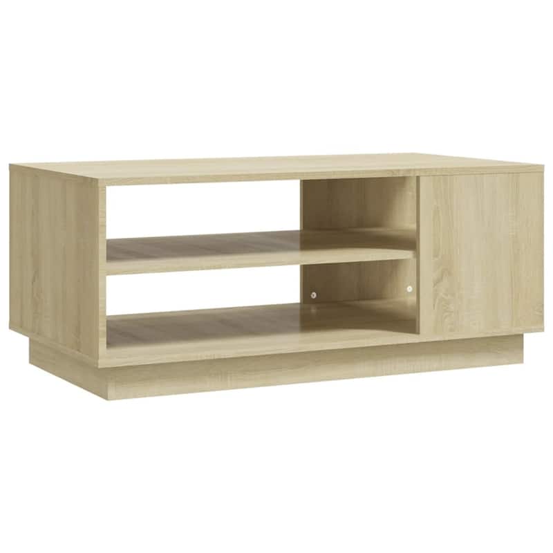vidaXL Coffee Table Accent End Side Sofa Table for Living Room Engineered Wood - 40.2" x 21.7" x 16.9"