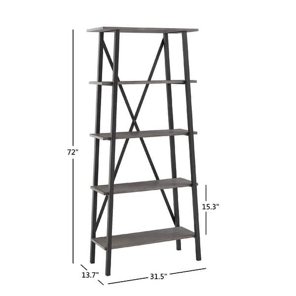 Bryson Rustic X-Base 32-inch Bookcase by iNSPIRE Q Classic