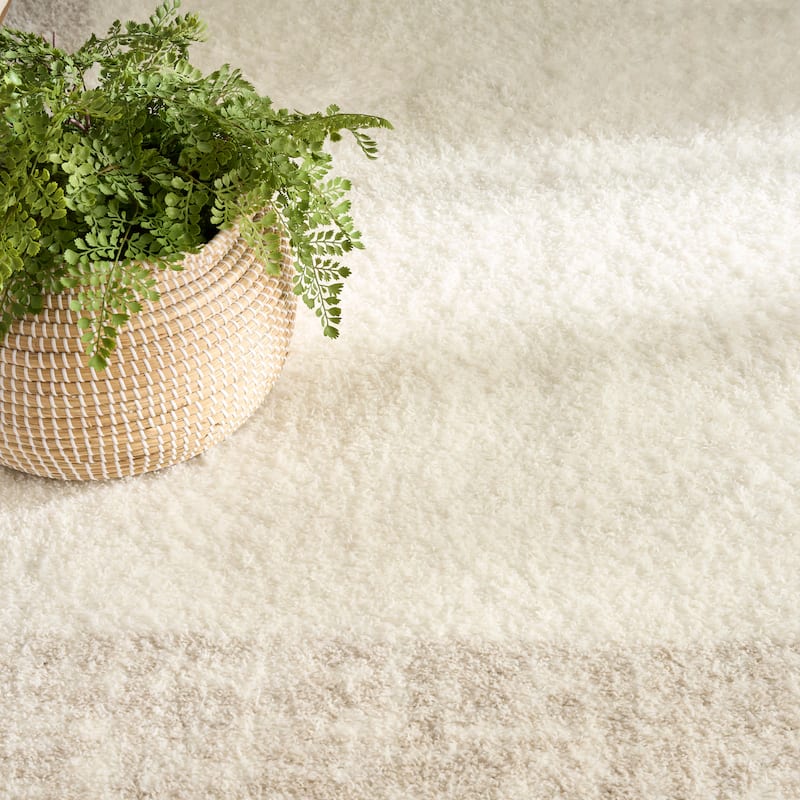 Nourison Pacific Shag Indoor only Solid Area Rug