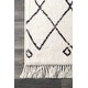 preview thumbnail 15 of 27, Nuloom Ivory Contemporary Cabin Diamond Moroccan Tassel Area Rug