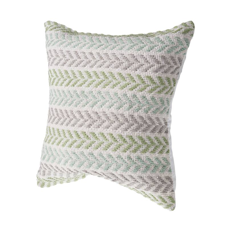 Aquila Farmhouse Striped Cotton Throw Pillow by Sevita