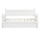 preview thumbnail 6 of 7, Twin Size Wood Daybed with Twin Size Trundle Wooden Upholstered Bed Frame for Lawn Living Room Bed Room Easy Assembly