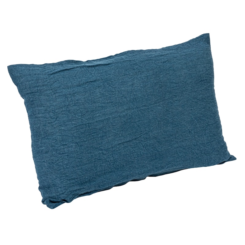 Stonewashed Linen Lumbar Pillow