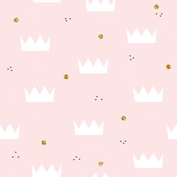Pink Princess Tiara Removable Wallpaper 10 Ft H X 24 Inch W Overstock
