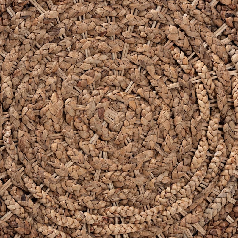 Bailey Handwoven Seagrass Storage Ottoman with Lift-Top - Rustic Wicker Trunk or Footrest for Living Room or Entryway