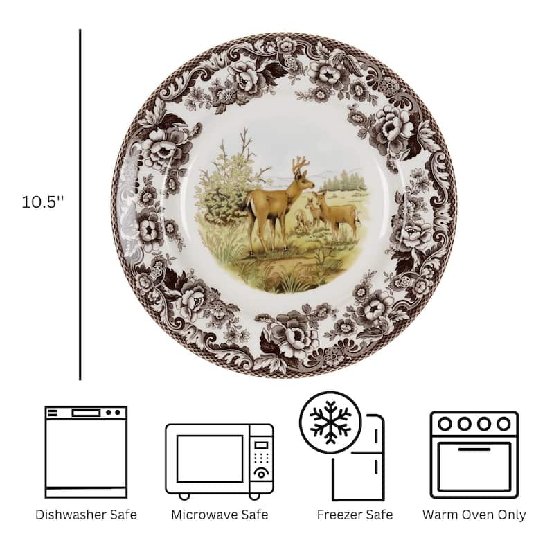 Spode Woodland Dinner Plate Animal Motifs