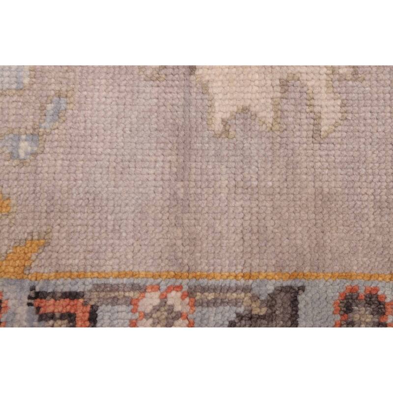 ECARPETGALLERY Hand-knotted Modern Oushak Grey Wool Rug - 8'1 x 10'4